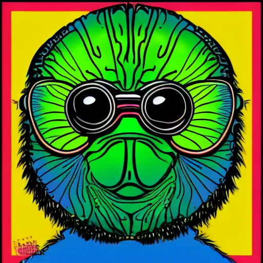 Prompt: housefly portrait, pop art style, detailed, psychedelic