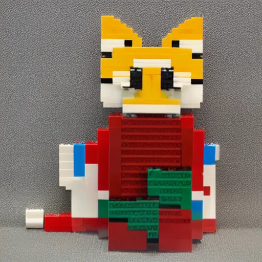 Image similar to cat lego