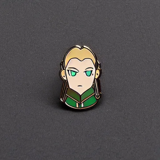 Image similar to legolas enamel pin