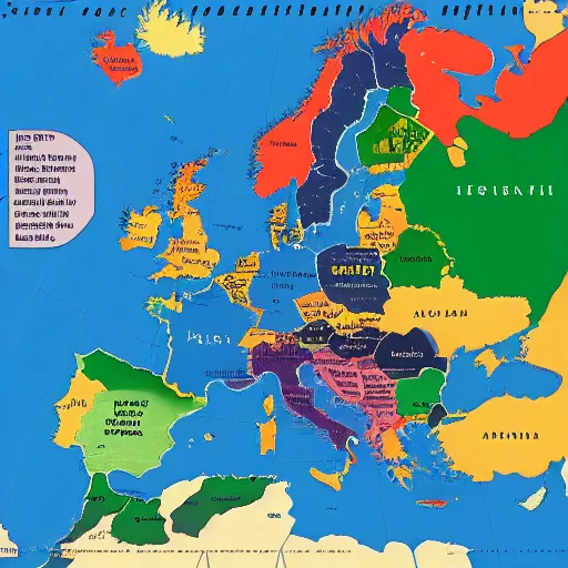 Image similar to map of all the countries in europe in an alternate history.