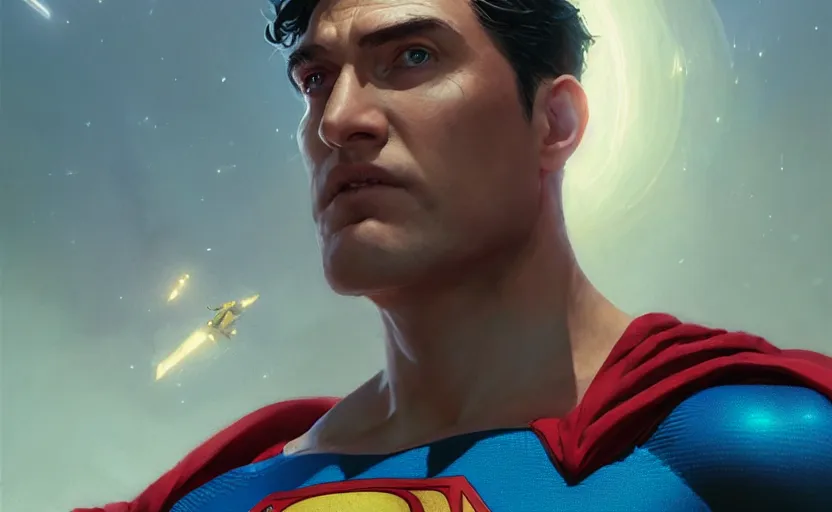 Prompt: highly detailed portrait of homelander as superman, in the justice league, stephen bliss, unreal engine, fantasy art by greg rutkowski, loish, rhads, ferdinand knab, makoto shinkai and lois van baarle, ilya kuvshinov, rossdraws, tom bagshaw, global illumination, radiant light, detailed and intricate environment