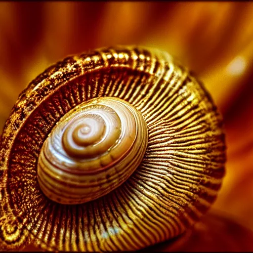 Prompt: snail shell, acrylic paint, cinematic, golden hour, vintage, f / 2. 8, cinecolor, lumen reflections, insanely detailed and intricate, hypermaximalist, elegant, ornate, hyper realistic, super detailed, at the shore