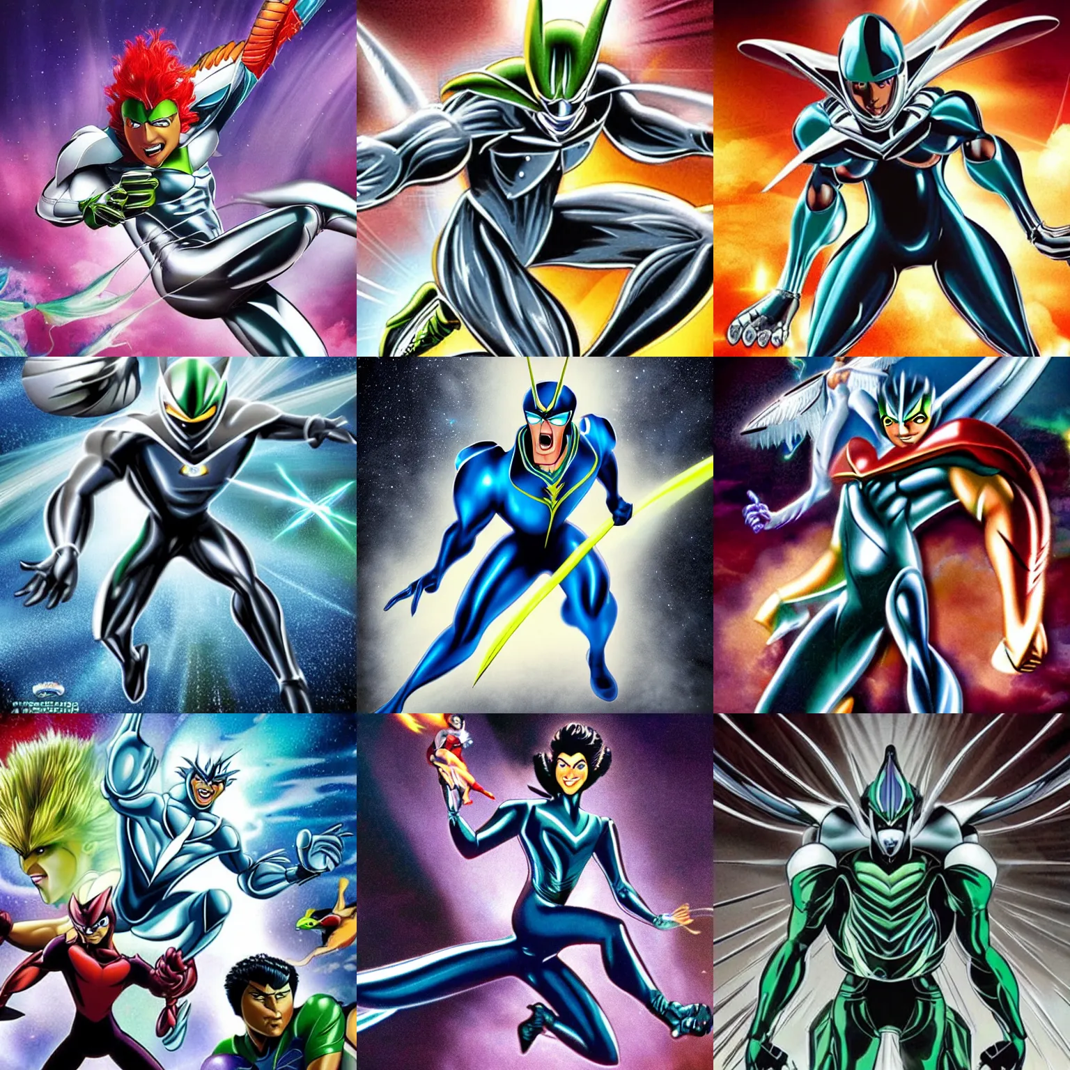 Prompt: photo of silverhawks live action