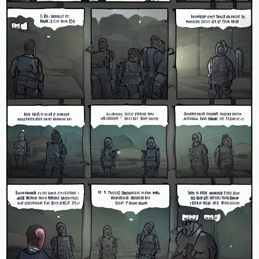 Image similar to a realistic artstation rimworld comic