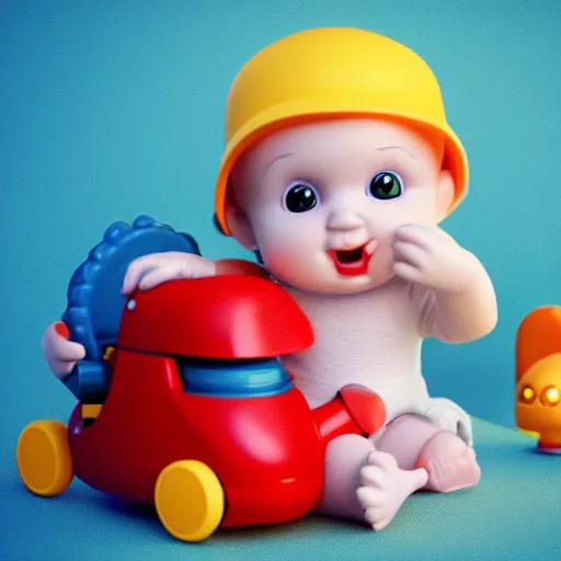 Image similar to product photo of the fisher price baby's first grimoire toy, octane render, unreal engine 5, light transport simulation