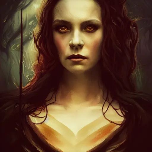 Image similar to Menacing regal female vampire portrait, atmospheric lighting, painted, intricate, volumetric lighting, beautiful, rich deep colors masterpiece, golden hour, sharp focus, ultra detailed, by Leesha Hannigan, Ross Tran, Thierry Doizon, Kai Carpenter,Ignacio Fernández Ríos