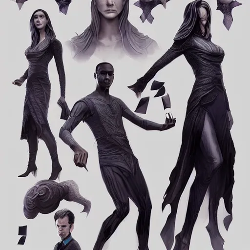 Image similar to a full body character concept art, the magicians, the magicians tv show, syfy the magicians, the magicians on syfy, symmetrical facial features, intricate, elegant, digital painting, concept art, hyper realistic, illustration, smooth, sharp focus, finely detailed, in the style of artgerm and greg rutkowski and william adolfe bouguerea,