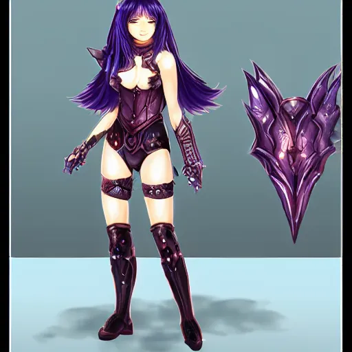 Image similar to female fantasy magic armor, full body shot, korean mmorpg, retro game, anime, concept art