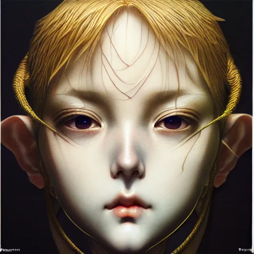 Image similar to prompt : hyperrealist photorealistic 3 d render of persona soft light portrait by takato yamamoto, mecha accessories, otaku gangasta, inspired by fables, realistic face, smooth face feature, intricate oil painting, high detail, sharp high detail, manga and anime 2 0 0 0