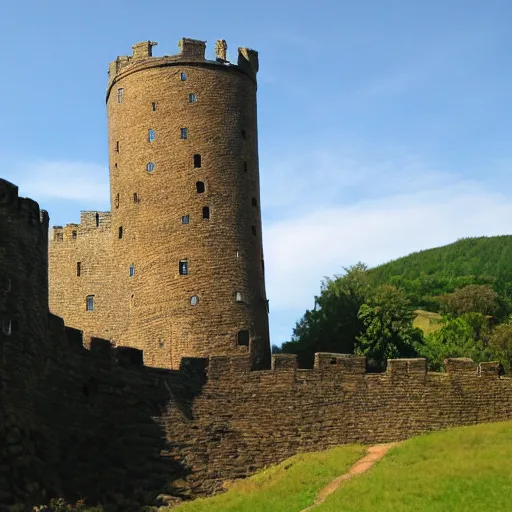 Image similar to giant worm is coiling around a castle