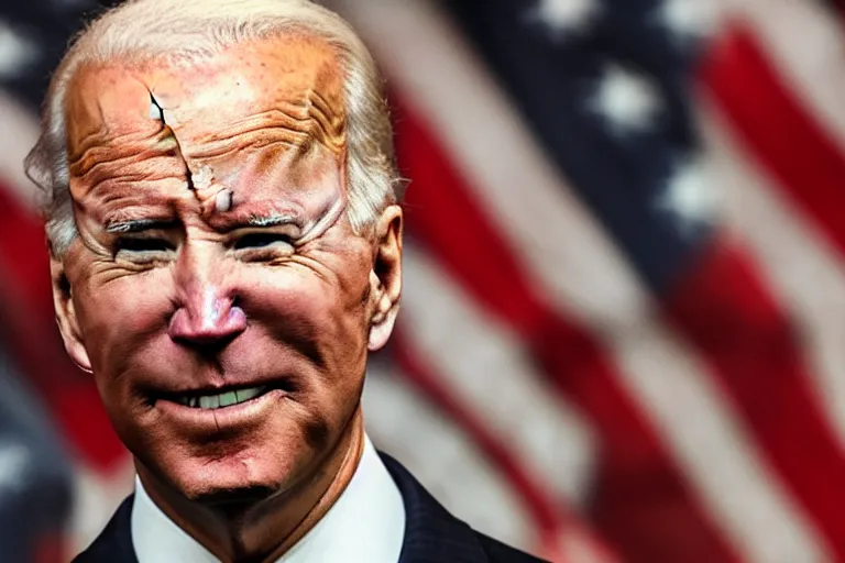 Prompt: a candid photo of black joe biden