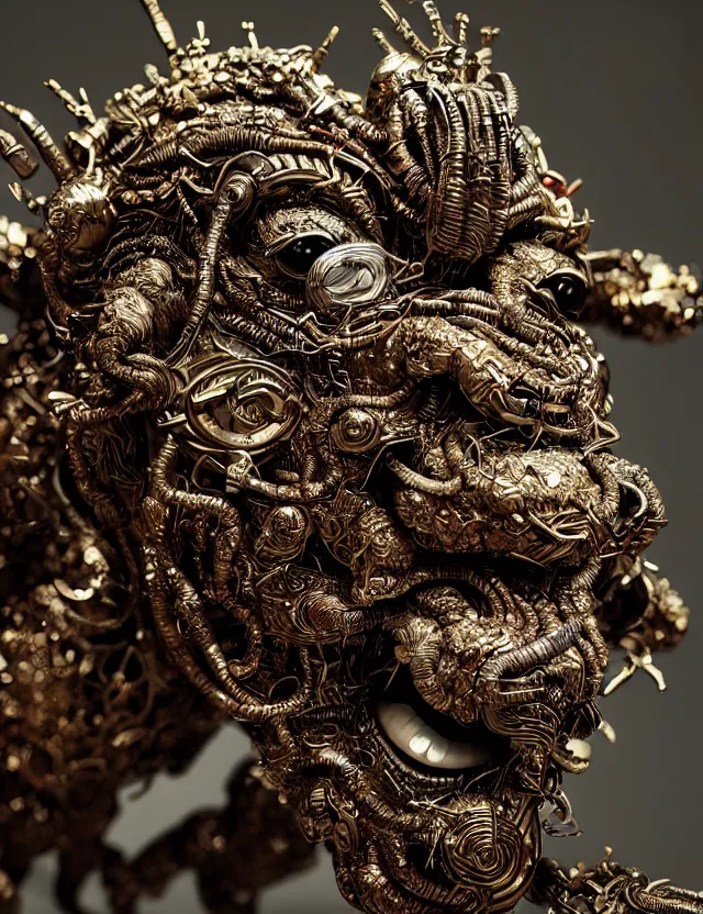 Image similar to god of hip hop macro close - up, creature, super intricate ornaments artwork by tooth wu and wlop and beeple and greg rutkowski