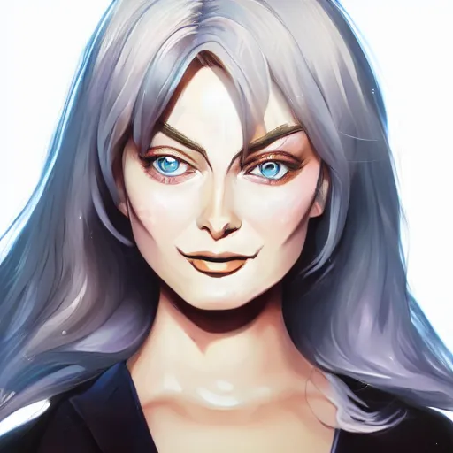 Prompt: Margot Robbie as an anime character, highly detailed, trending on artstation