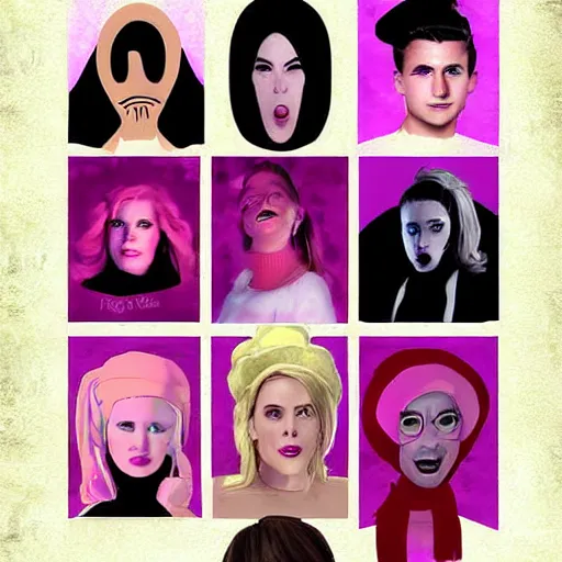 Image similar to scream queens digital art