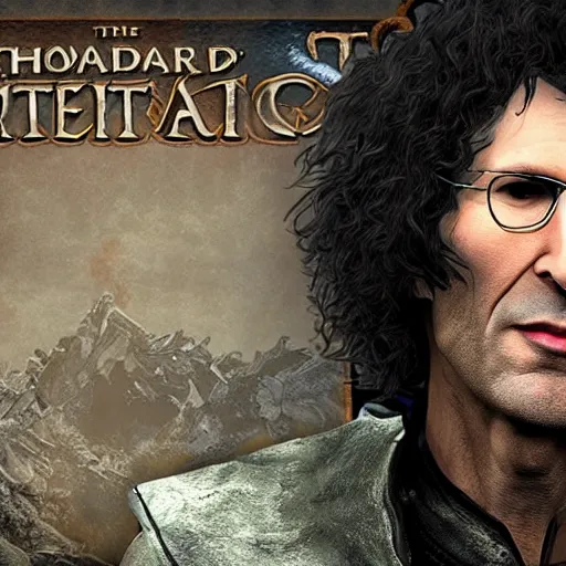 Prompt: howard stern in skyrim