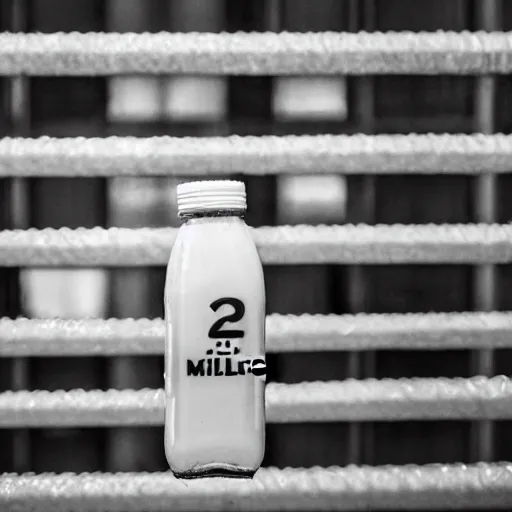 Image similar to bottle of milk inside a jail