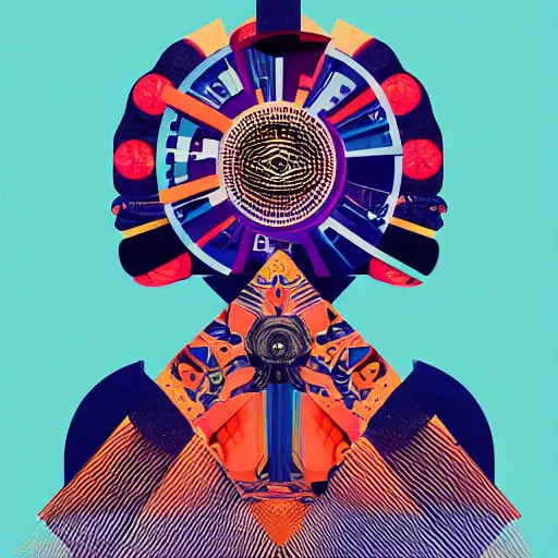 Image similar to album cover design design depicting the alter to the ai machine gods, by jonathan zawada, pi - slices, and tristan eaton, digital art