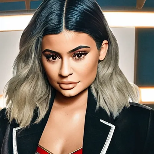 Image similar to kylie jenner as captain marvel