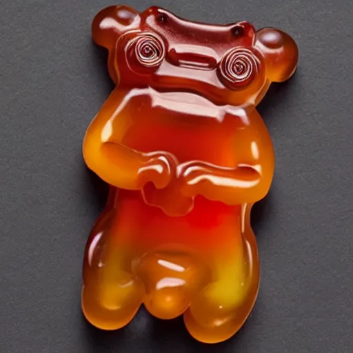 Prompt: gummy tardigrade from haribo