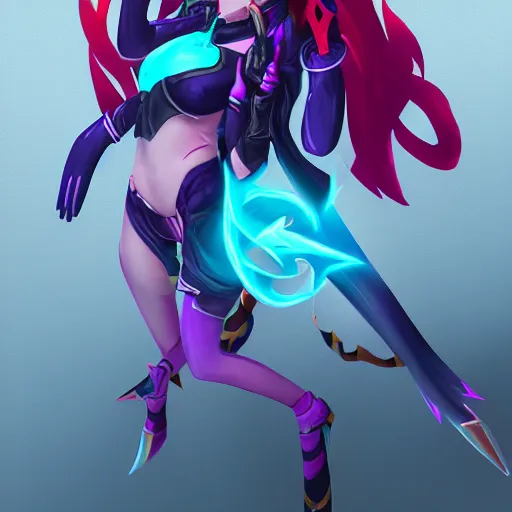 Image similar to illustration of Arcane Jinx, in the style of Arcane, league of legends, trending on artstation by Jerry Loh