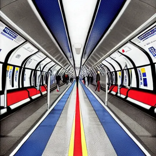 Image similar to London underground Tfl poster, detailed