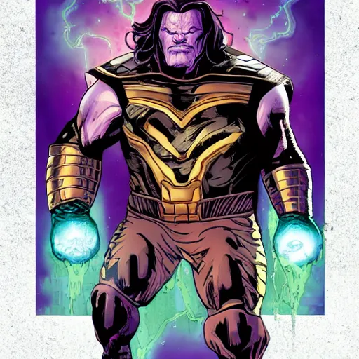 Image similar to Roseanne as Thanos