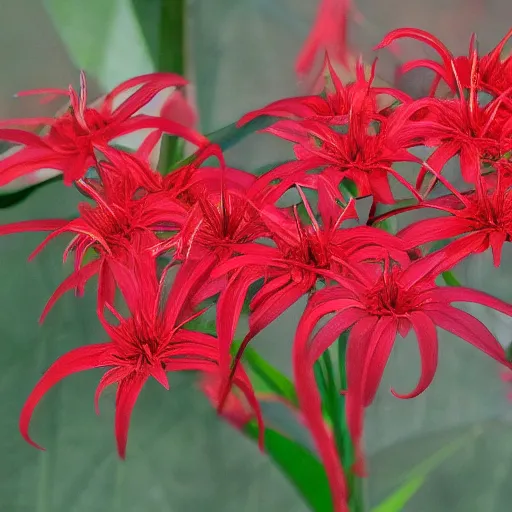 Prompt: death amidst red spider lilies