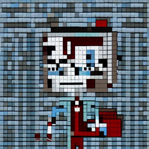 Image similar to Dr. Gregory House in Minecraft art style