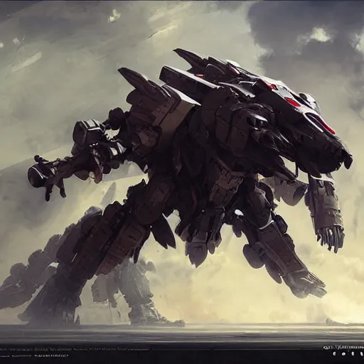 Prompt: Zoids Mech,Greg rutkowski, Trending artstation, cinematográfica, digital Art