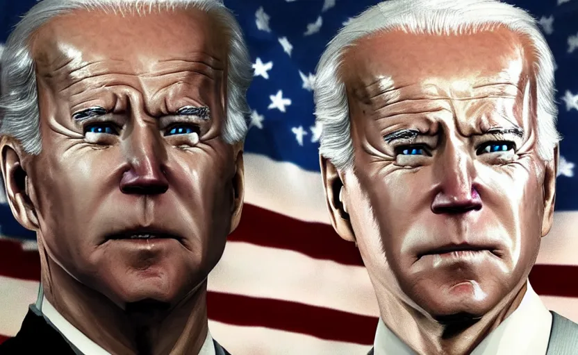 Prompt: joe biden in skyrim, digital art