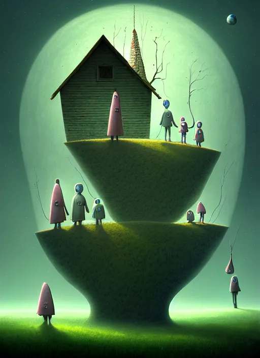 Image similar to gediminas pranckevicius mriimage of detailed image of a creepy family in the deep space by