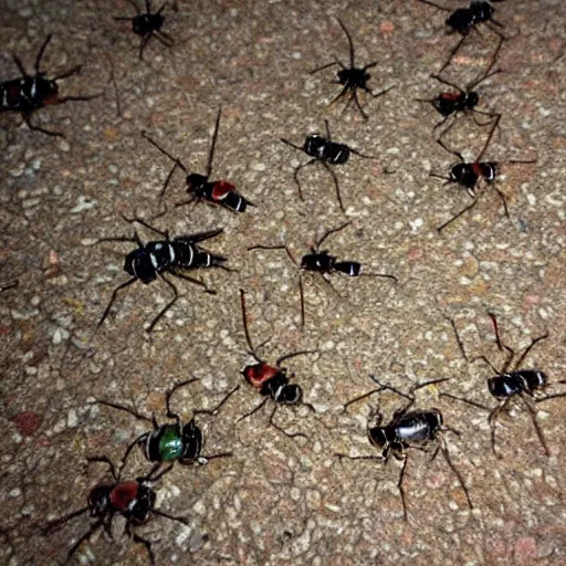 Prompt: bro these insects are making me hallucinate by burrowing into the floor