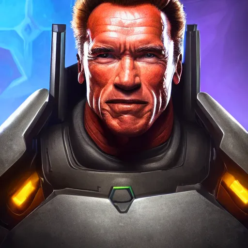 Prompt: a screenshot of arnold schwarzenegger as echo in overwatch, portrait, fantasy, beautiful face, vivid colors, elegant, concept art, sharp focus, digital art, hyper - realistic, 4 k, unreal engine, highly detailed, hd, dramatic lighting by brom, trending on artstation