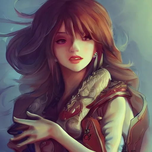 Image similar to detailed beautiful character art on amino, high quality art on artstation
