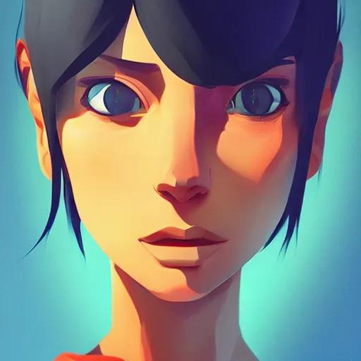 Image similar to face icon stylized minimalist 3 do interactive multiplayer, loftis, cory behance hd by jesper ejsing, by rhads, makoto shinkai and lois van baarle, ilya kuvshinov, rossdraws global illumination