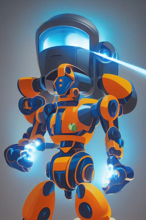 Image similar to metabots medabots medarotto medarot robot minimalist comics, behance hd by jesper ejsing, by rhads, makoto shinkai and lois van baarle, ilya kuvshinov, rossdraws global illumination ray tracing hdr radiating a glowing aura