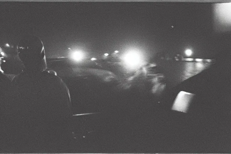 Image similar to photography of a hacker being arrested in amsterdam at night, frank miller, henri cartie bresson