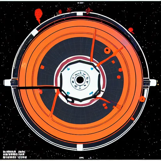 Image similar to illustration of the core of a nuclear reactor, by laurie greasley and james stokoe