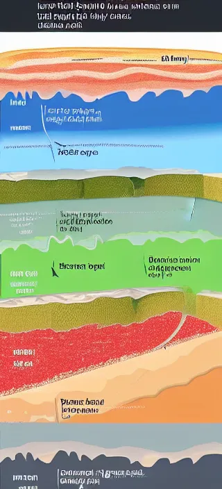 Image similar to layers of the earth's crust, cut - away view