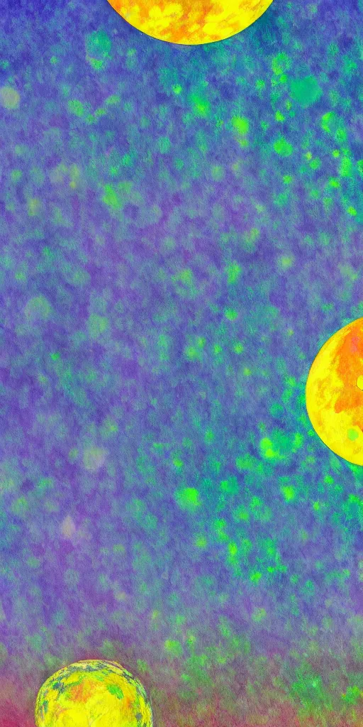 Image similar to A render of fauvism moon, 8k resolution, impressionism