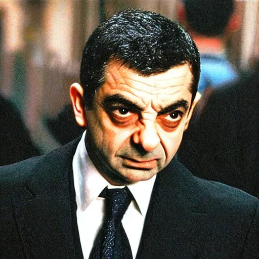 Prompt: Rowan Atkinson in the matrix, trending on artlist