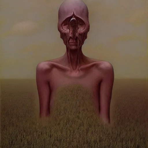 Image similar to art by zdzisław beksinski