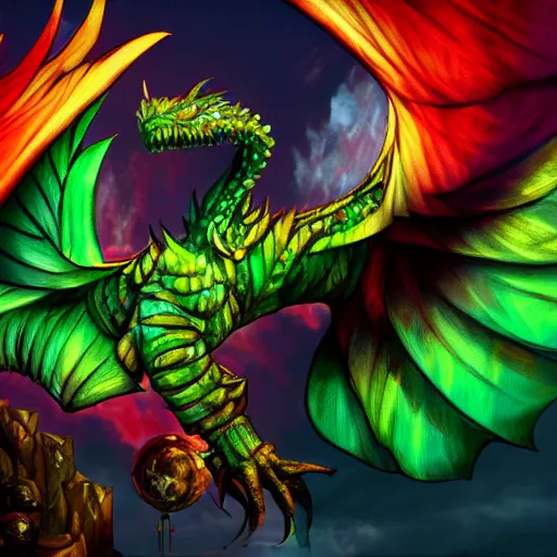 cyber dragon colorful, fantasy, intricate, highly, Stable Diffusion