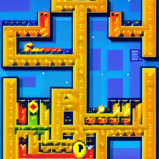 Image similar to in-game screenshot of Pac-Man