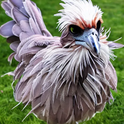 Image similar to a feathery flubbasaurus named Greegor