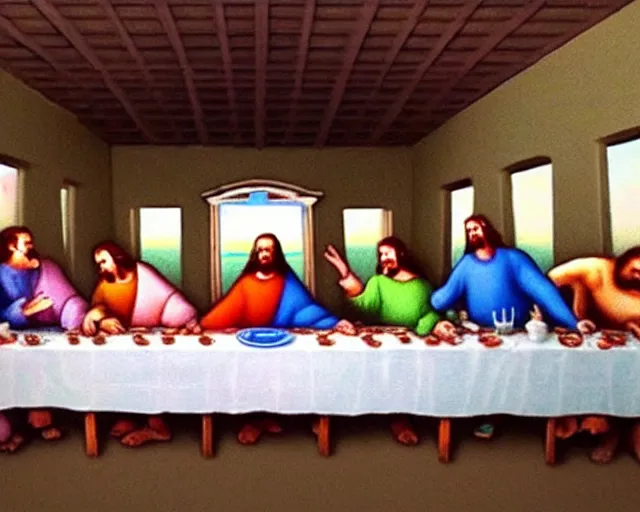 Image similar to The Last Supper GoPro footage