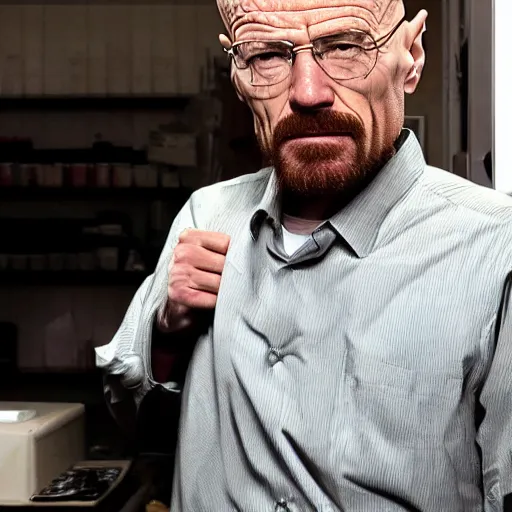 Prompt: gigachad walter white