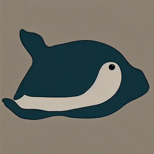 Prompt: simple cartoon art of a whale