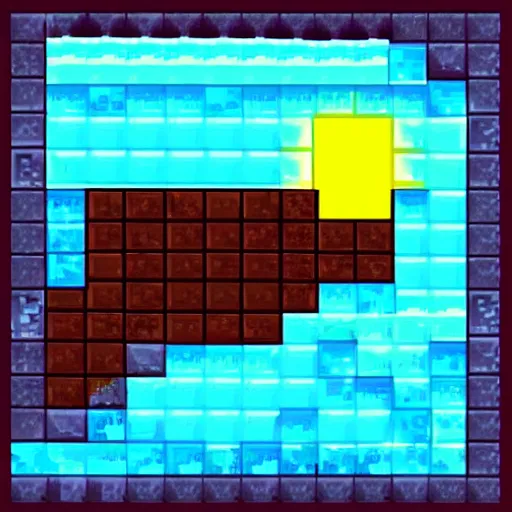 Image similar to ice cavern pixel art