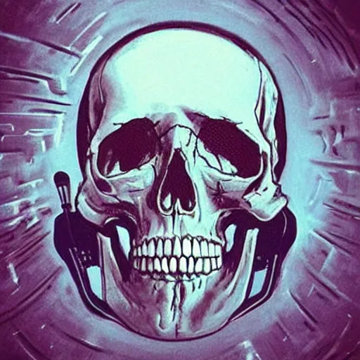 Prompt: “skull sci-fi art”